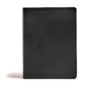 CSB Tony Evans Study Bible, Black Genuine Leather, Black Letter, Study Notes and Commentary, Arti...