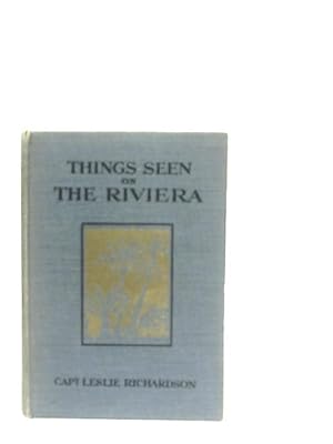 Imagen del vendedor de Things Seen on the Riviera a la venta por World of Rare Books