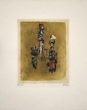 Pour un herbier nocturne II. [1988]. [Signierte Original-Radierung / signed original etching.]