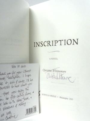 Immagine del venditore per Inscription, A Novel venduto da World of Rare Books