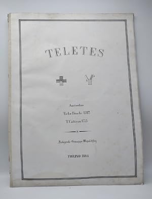 Teletes. Auctoribus Tycho Brahe 1582, T. Chanteau 1775. Autografo Giuseppe Wopaletzky