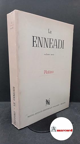 Immagine del venditore per Plotinus. Enneadi volume 3: Milano Istituto Editoriale Italiano, 1948 venduto da Amarcord libri