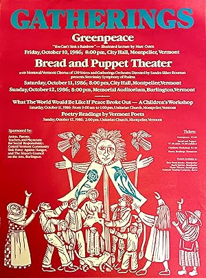 [POSTER] GATHERINGS - Greenpeace & Bread and Puppet Theater