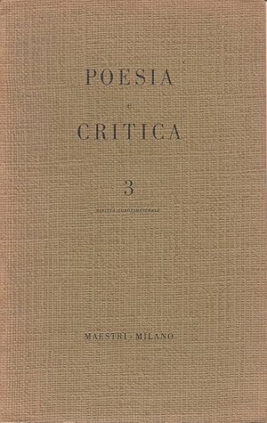 Poesia e critica. Anno I, n. 3
