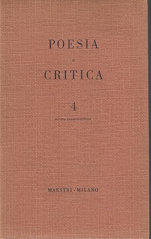 Poesia e critica. Anno II, n. 4