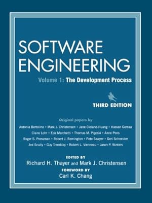 Bild des Verkufers fr Software Engineering, The Development Process (Volume 1) zum Verkauf von ZBK Books