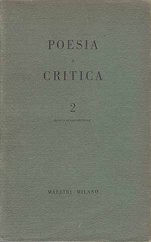 Poesia e critica. Anno I, n. 2