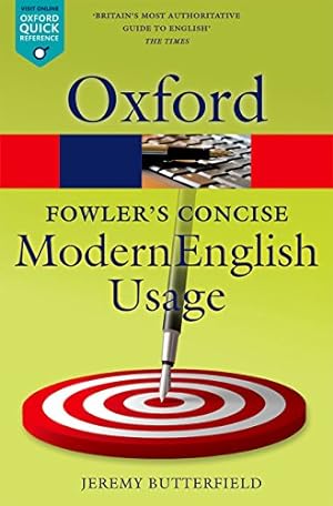 Seller image for Fowler's Concise Dictionary of Modern English Usage (Oxford Quick Reference) for sale by ZBK Books
