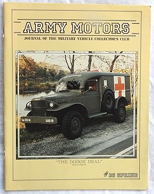 Bild des Verkufers fr Army Motors Journal of the Military Vehicle Collector's Club #36 Spring 1986 zum Verkauf von Argyl Houser, Bookseller