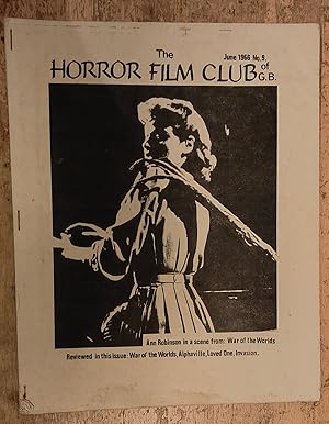 The HORROR FILM CLUB of G.B. June 1966 No.9