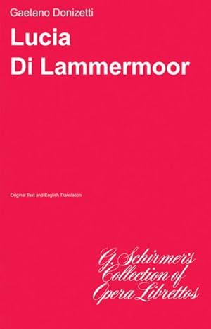 Imagen del vendedor de Lucia Di Lammermoor : Sheet Music a la venta por GreatBookPrices