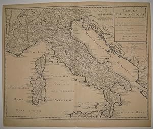 Tabula Italiae Antiquae in Regiones XI ab Augusto divisae et tum ad mensuras itinerarias tum ad o...