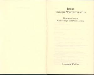 Bild des Verkufers fr Rilke und die Weltliteratur zum Verkauf von Antiquariat Kastanienhof