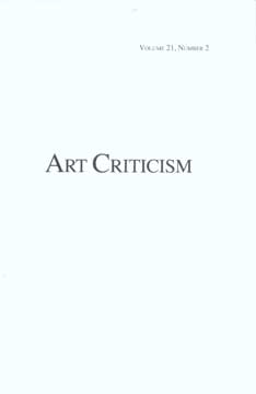 Art Criticism - Volume 21, Number 2