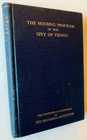 Image du vendeur pour The Housing Program of the City of Vienna mis en vente par APPLEDORE BOOKS, ABAA