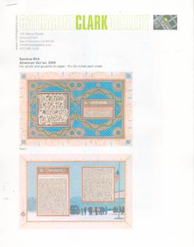Seller image for Sandow Birk: American Qur'an (Exhibition at Catherine Clark Gallery, 12 September - 17 October 2009). for sale by Wittenborn Art Books