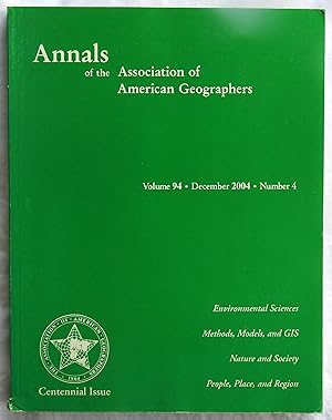 Imagen del vendedor de Annals of the Association of American Geographers December 2004 Volume 94 Number 4 a la venta por Argyl Houser, Bookseller