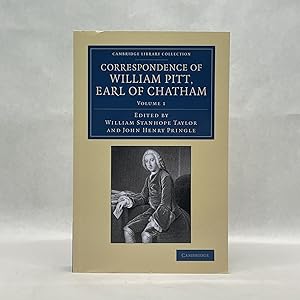 Imagen del vendedor de CORRESPONDENCE OF WILLIAM PITT, EARL OF CHATHAM (VOLUME 1) a la venta por Atlanta Vintage Books