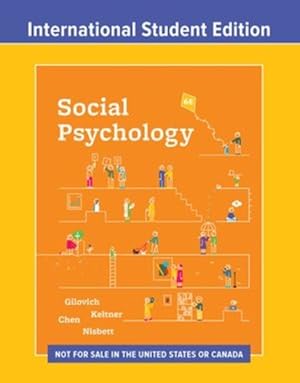 Seller image for Social Psychology ? With Ebook And Inquizitive, Ise ? International Student Edition, 6th Edition for sale by GreatBookPrices