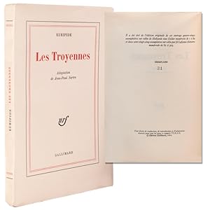 Seller image for Les Troyennes, adaptation de Jean-Paul Sartre for sale by James Cummins Bookseller, ABAA