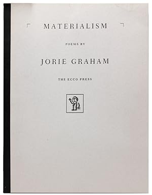 Imagen del vendedor de MATERIALISM. Poems a la venta por James Cummins Bookseller, ABAA