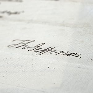 Manuscript Letter Signed, from Thomas Jefferson to English merchants Farrell and Jones, regarding...