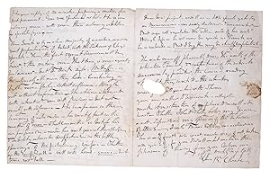 Bild des Verkufers fr Autograph letter signed to attorney David Roberts, on the Tariff bill of 1832, Henry Clay and other members of Congress, ". The Tariff is to be the great subject for the action of this Congress & this Session. You will before this have received Clay's speech, opening generally, but explicitly the plan of the friends of the American system." zum Verkauf von James Cummins Bookseller, ABAA