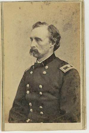 Image du vendeur pour Carte de visite portrait photograph of George Armstrong Custer, in Civil War uniform mis en vente par James Cummins Bookseller, ABAA