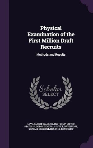 Seller image for Physical Examination of the First Million Draft Recruits: Methods and Results for sale by moluna