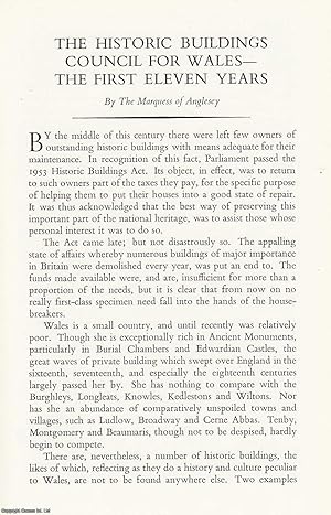 Image du vendeur pour The Historic Buildings Council for Wales - The First Eleven Years. An original article from the Transactions of The Ancient Monuments Society, 1964. mis en vente par Cosmo Books