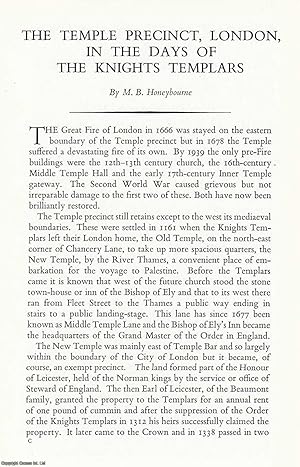 The Temple Precinct, London, In The Days of The Knights Templars. An original article from the Tr...