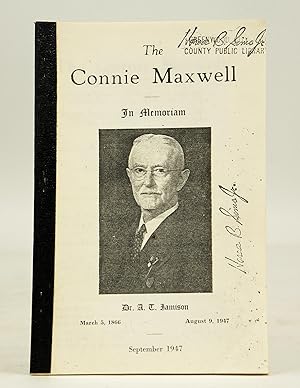The Connie Maxwell: In Memoriam Dr. A. T. Jamison