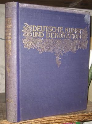 Image du vendeur pour DEUTSCHE KUNST UND DEKORATION. Band 31, Oktober 1912 - Mrz 1913. - Illustrierte Monatshefte fr moderne Malerei, Plastik, Architektur, Wohnungs-Kunst und knstlerische Frauen-Arbeiten. mis en vente par Antiquariat Carl Wegner