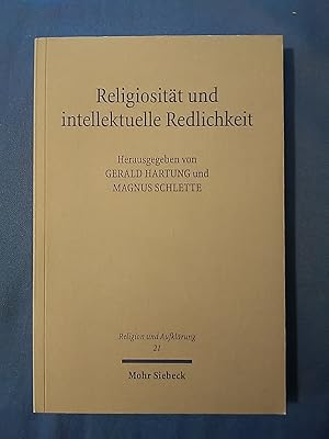 Seller image for Religiositt und intellektuelle Redlichkeit. hrsg. von Gerald Hartung und Magnus Schlette / Religion und Aufklrung ; Bd. 21 for sale by Antiquariat BehnkeBuch