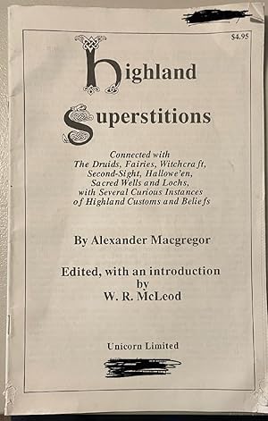 Bild des Verkufers fr Highland Superstitions zum Verkauf von Paper Garden Books