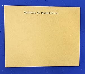 Hommage an Jakob Krause
