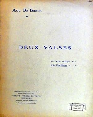 Seller image for Deux valses. No. 2. Valse dolente for sale by Paul van Kuik Antiquarian Music