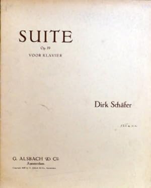 Bild des Verkufers fr Suite op. 19 voor klavier zum Verkauf von Paul van Kuik Antiquarian Music