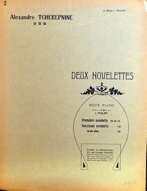 Image du vendeur pour Deux novelettes pour piano. Revue et doigtes par I. Philipp mis en vente par Paul van Kuik Antiquarian Music