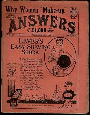 Answers No.1687 September 25th 1920