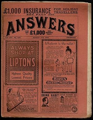 Answers No.1681 August 14th 1920