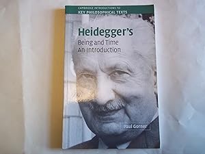 Immagine del venditore per Heidegger's Being and Time: An Introduction (Cambridge Introductions to Key Philosophical Texts) venduto da Carmarthenshire Rare Books