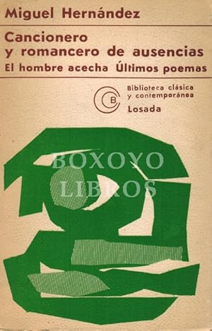 Imagen del vendedor de Cancionero y romancero de ausencias. Un hombre acecha. ltimos poemas a la venta por Boxoyo Libros S.L.