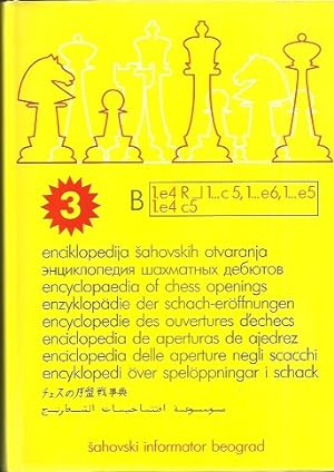 Enzyklopädie der Schacheröffnungen / Encyclopaedia of Chess Openings. Volume B 3 1. e4 R _| 1. c5...