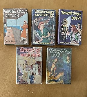 Beverly Gray Series *Lot of 5* HC DJ - Beverly Grays Return, Adventure, Quest, World Cruise, Junior