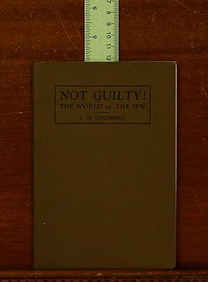 Imagen del vendedor de Not Guilty! The World vs. the Jew a la venta por grinninglion