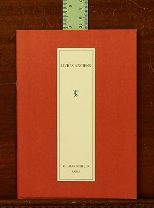Livres Anciens. Catalogue, Juillet 2003, Librarie Thomas-Scheler