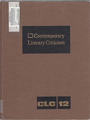 Bild des Verkufers fr Contemporary Literary Criticism Volume 12 zum Verkauf von Robinson Street Books, IOBA