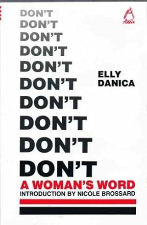 Bild des Verkufers fr Don't: A Woman's Word zum Verkauf von WeBuyBooks
