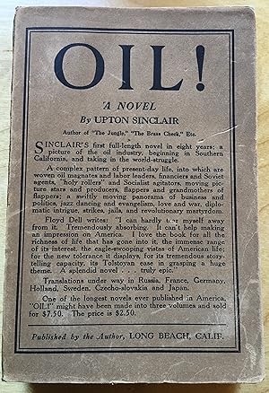 Imagen del vendedor de OIL! A Novel a la venta por Charles Thomas Bookseller